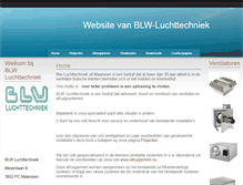 Tablet Screenshot of blw-luchttechniek.nl